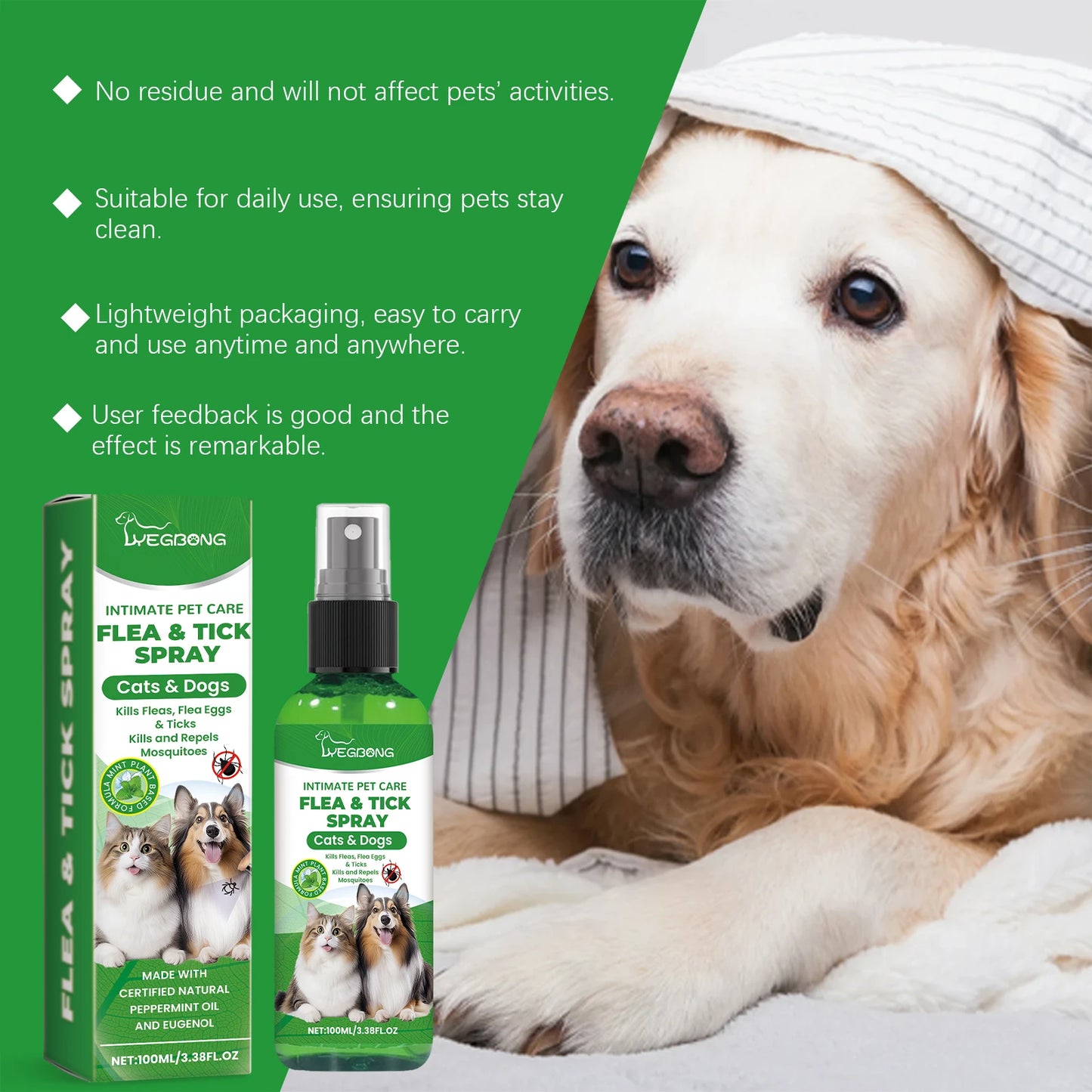 Yegbong Pet Insect Repellent Spray