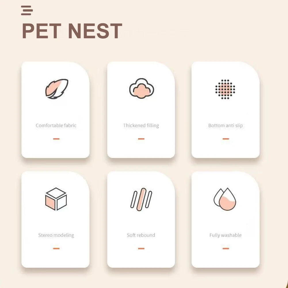 Fluffy Paw Shaped Pet Bed