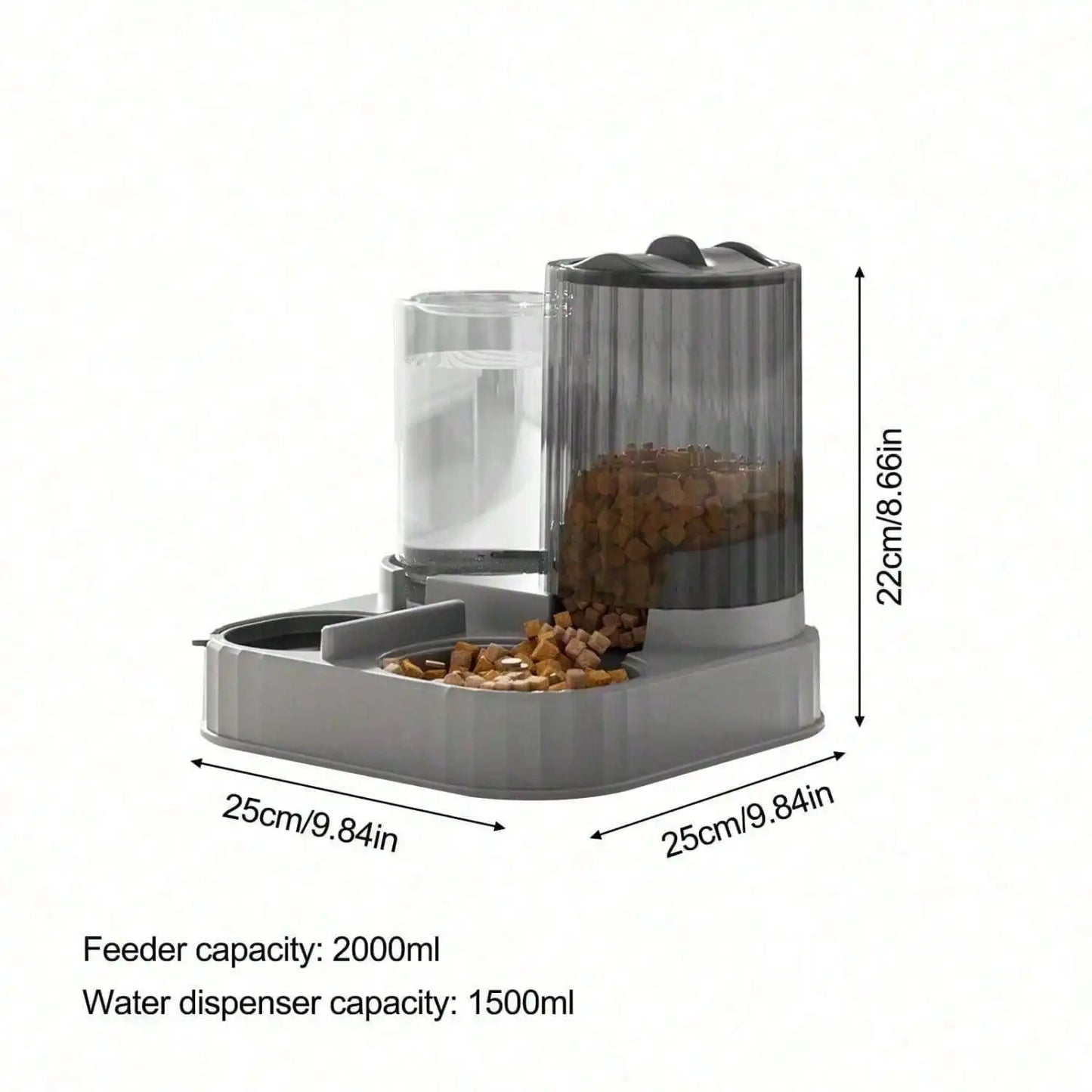 2 in 1 Automatic Pet Food & Water Dispenser