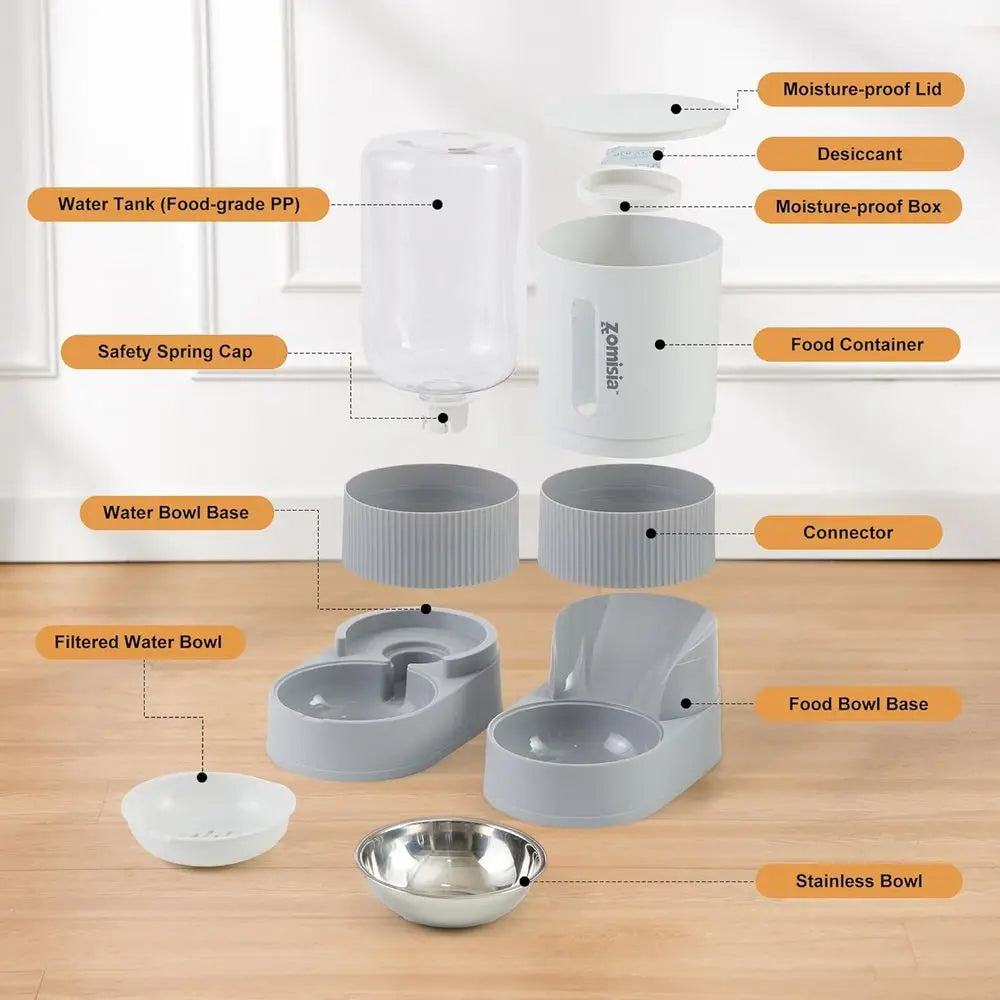 Gravity Pet Feeder/Water Dispenser