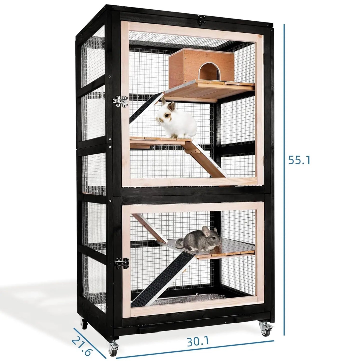 5-Level Stainless Steel Tray Rodent Habitat, Customized