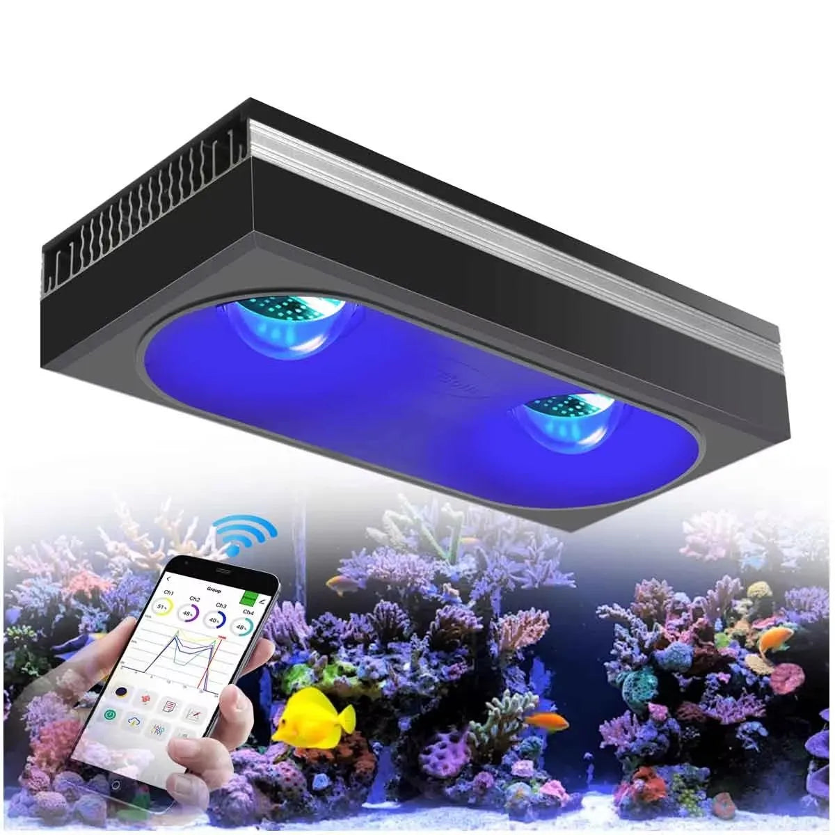 PopBloom 180W WiFi Aquarium Reef Coral Lamp