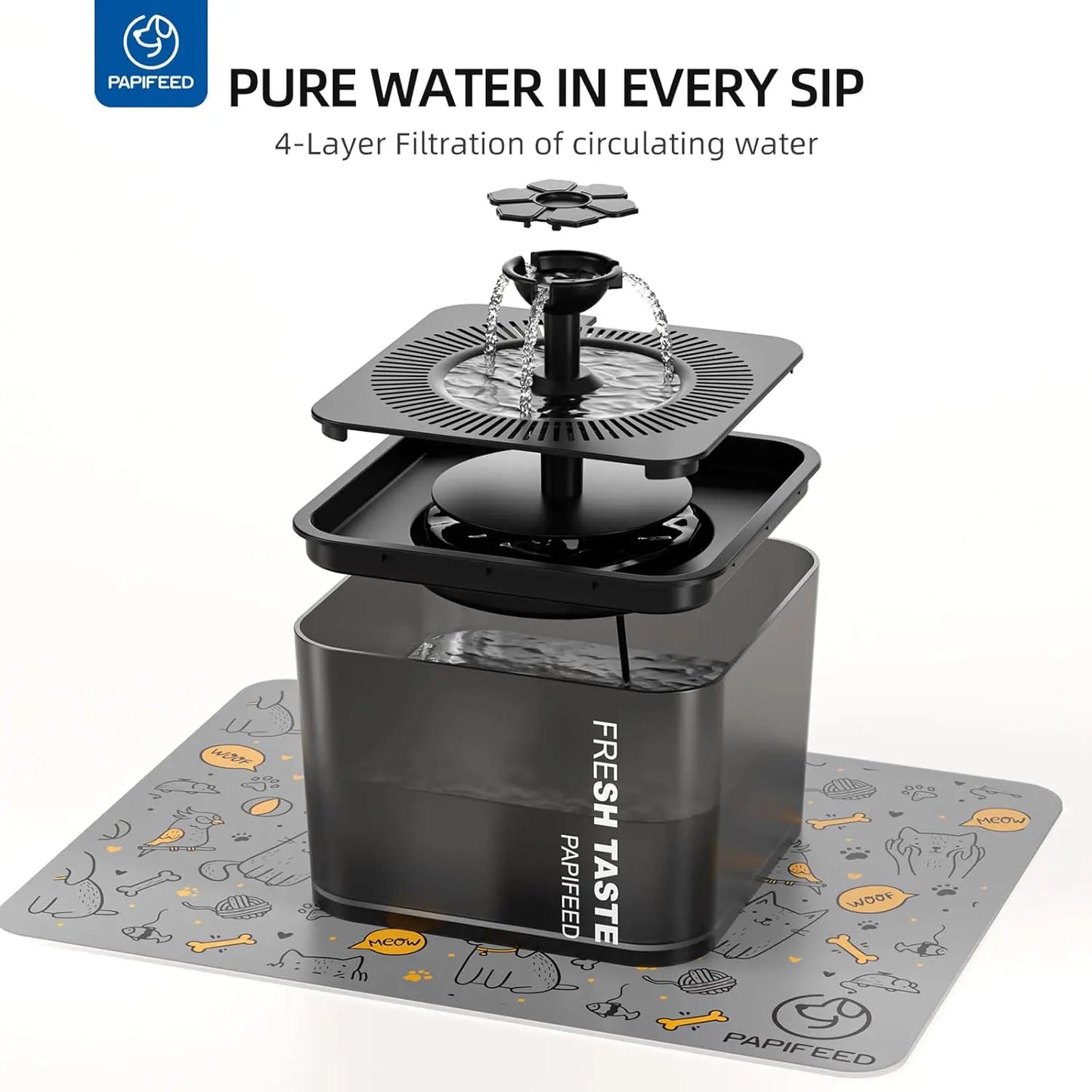 3L Automatic Pet Feeder/Water Fountain