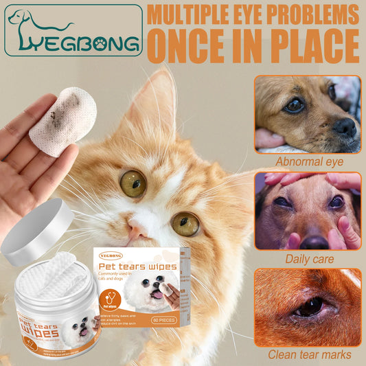 Yegbong Pet Eye Cleaning Wet Wipes