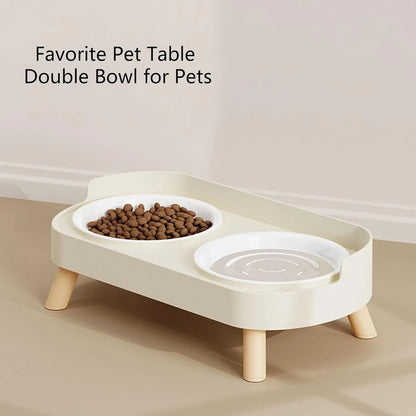 Elevated Pet Food & Water Set