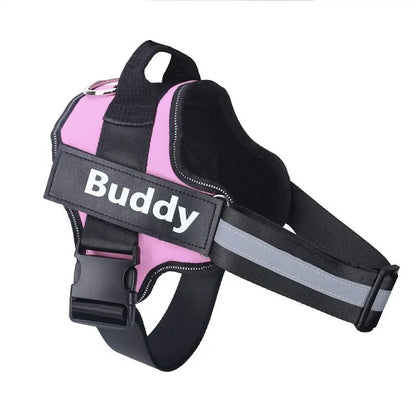 Adjustable Pet Harness with ID Custom Patch