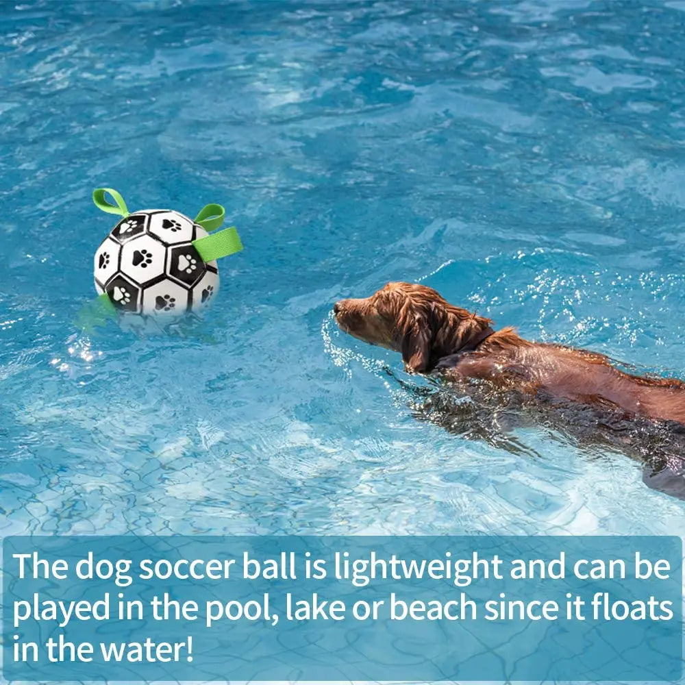 Interactive Football (Soccer) Toy w/Grab Tabs