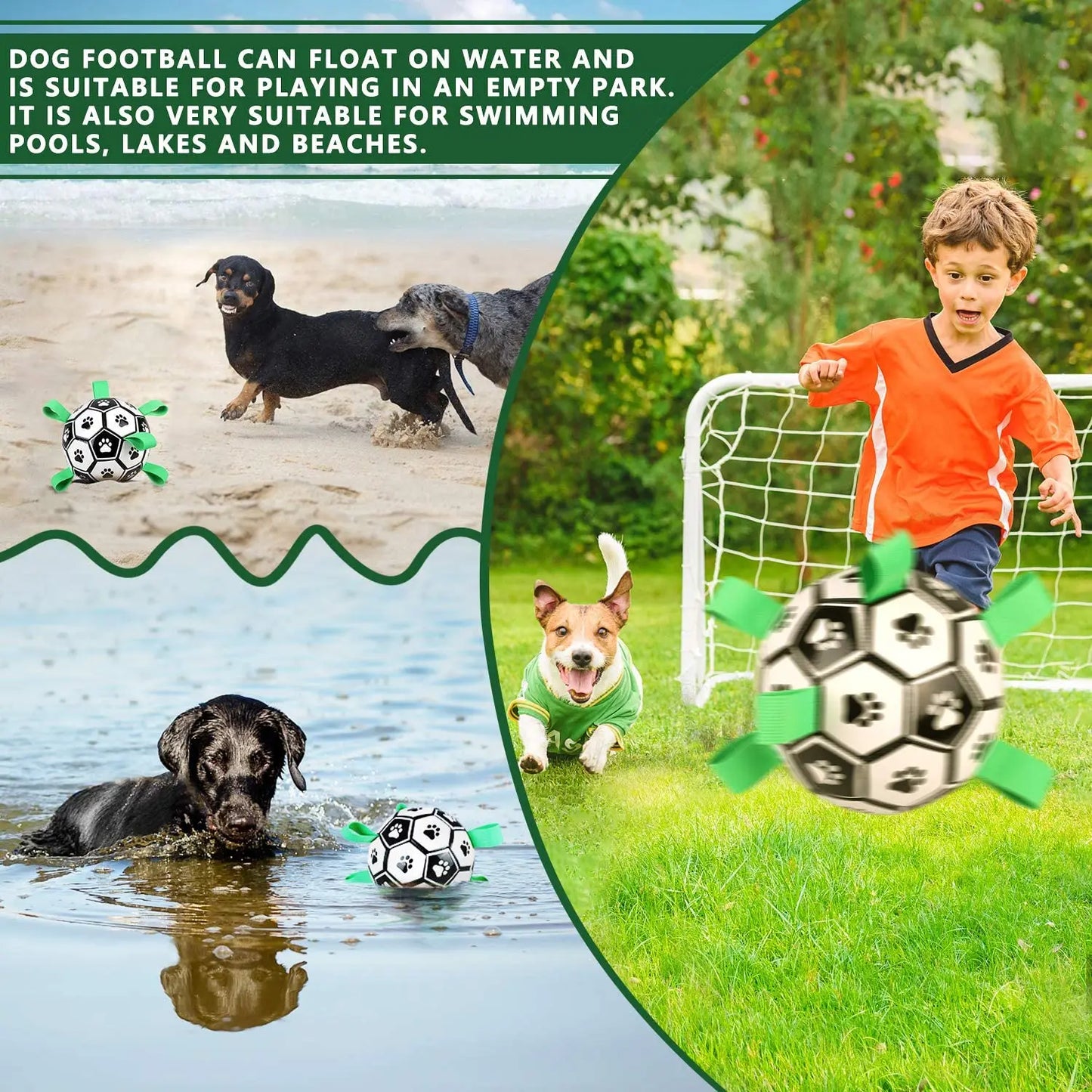 Interactive Football (Soccer) Toy w/Grab Tabs