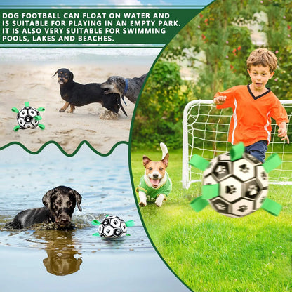 Interactive Football (Soccer) Toy w/Grab Tabs