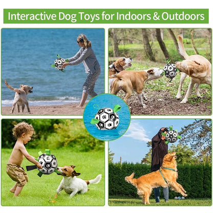 Interactive Football (Soccer) Toy w/Grab Tabs
