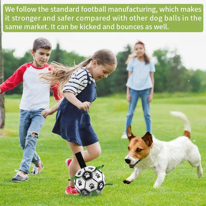 Interactive Football (Soccer) Toy w/Grab Tabs