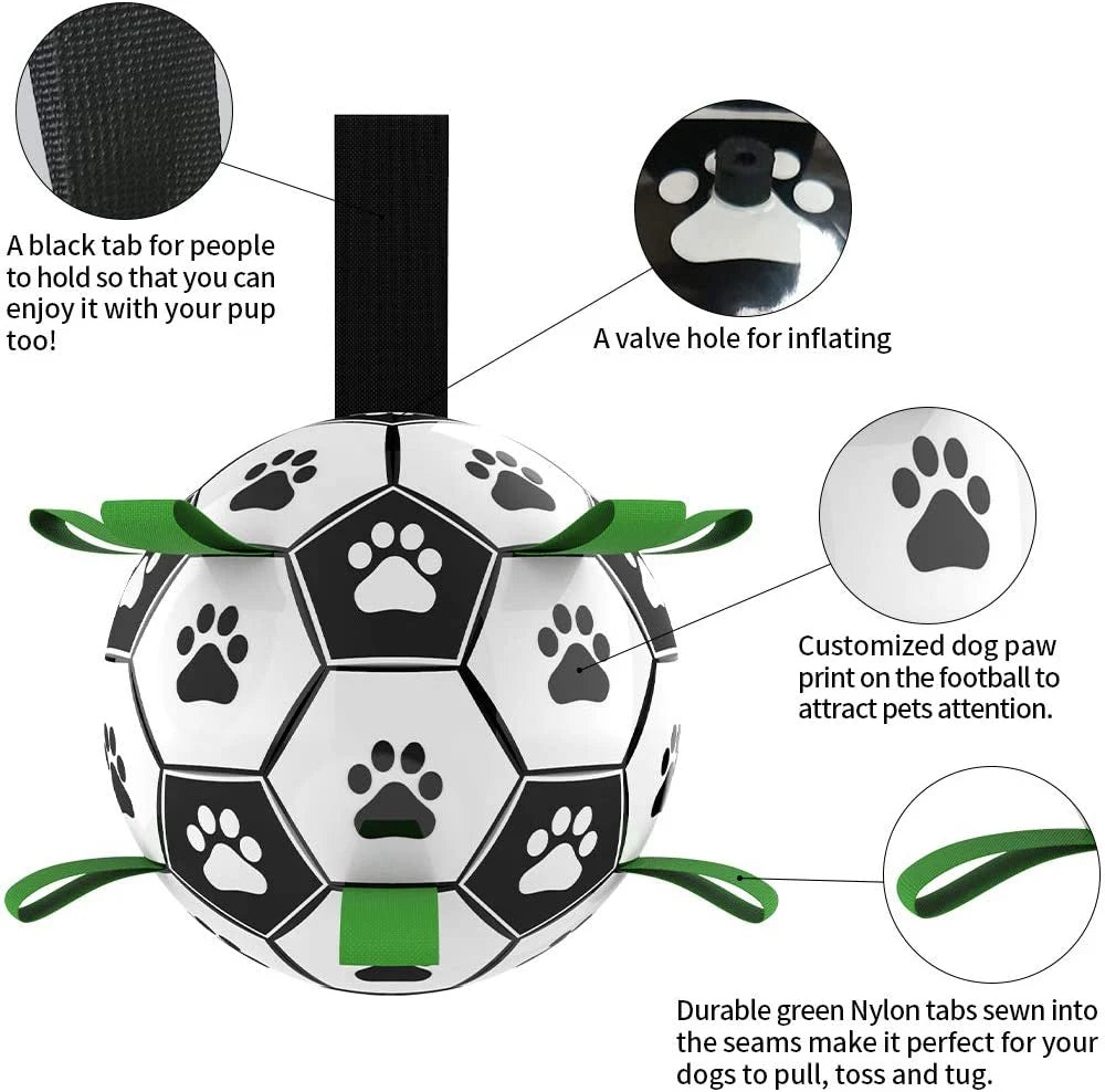 Interactive Football (Soccer) Toy w/Grab Tabs