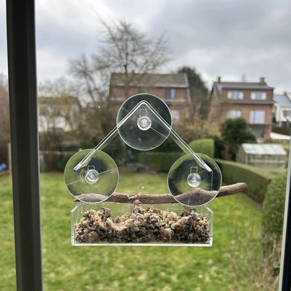 Transparent Window Bird Feeder