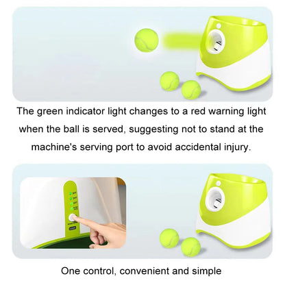 Automatic Ball Launcher Machine w/3 Tennis Balls