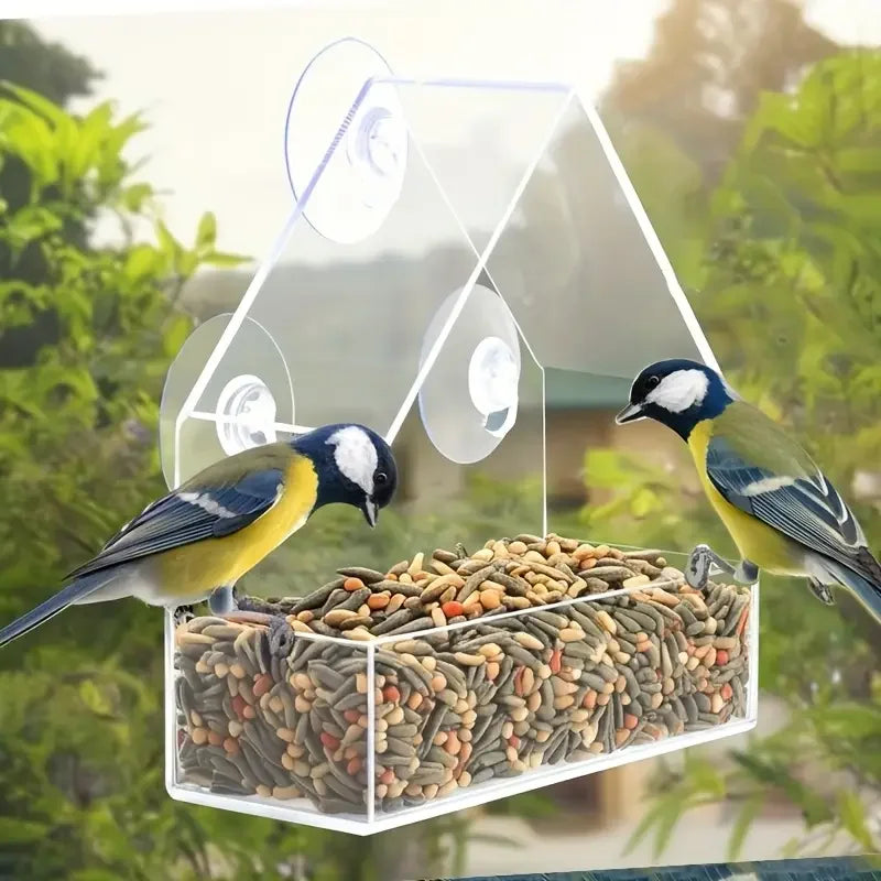 Transparent Window Bird Feeder
