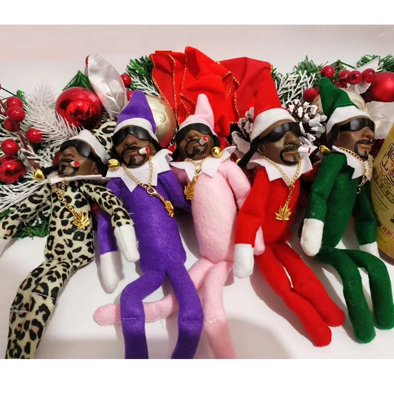 Christmas Elf Snoop on a Stoop Plush Toys