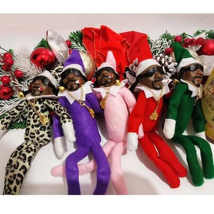 Christmas Elf Snoop on a Stoop Plush Toys