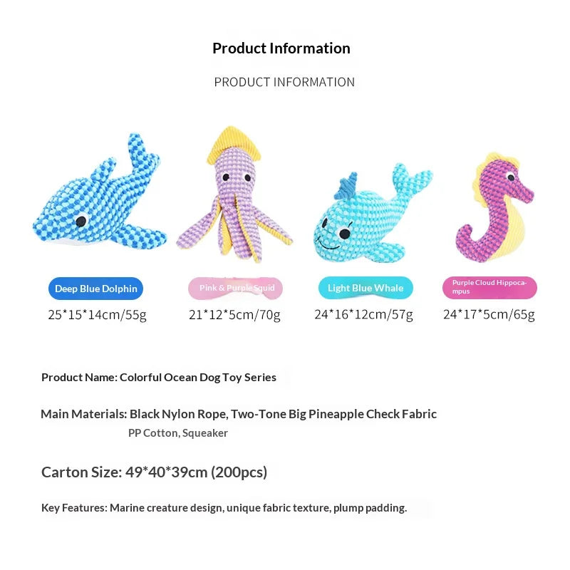 Squeaky Crinkle Pet Chew Toy