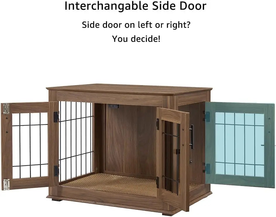 End Table Wooden/Wire Pet Kennel