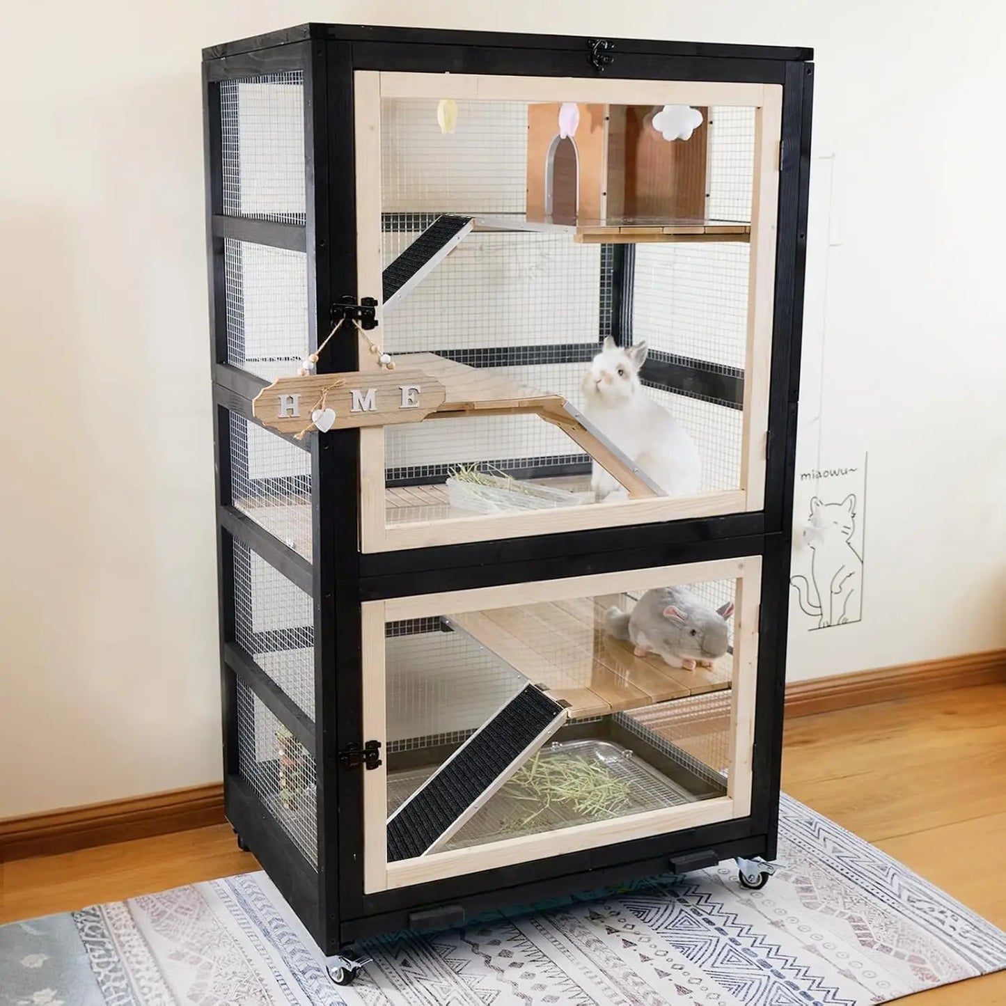 5-Level Stainless Steel Tray Rodent Habitat, Customized