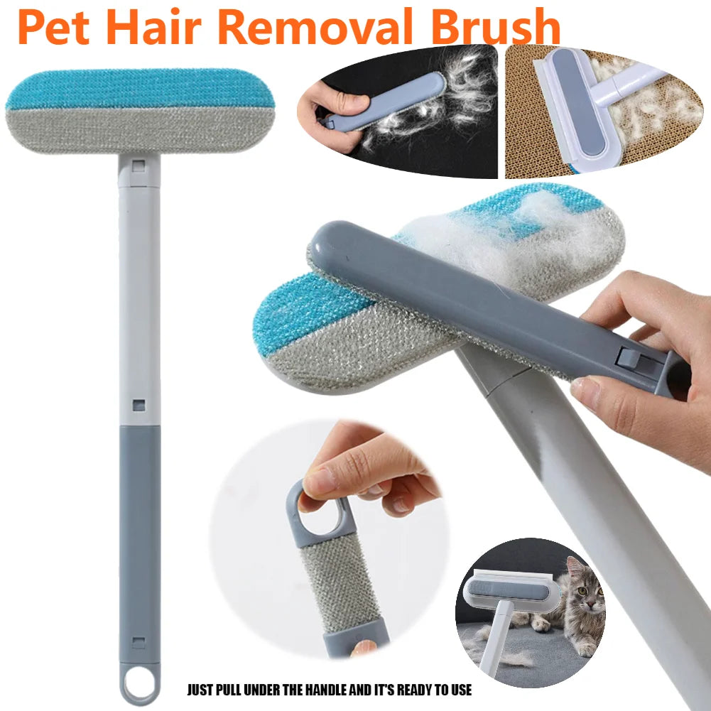 Pet Long Handle Hair Remover/Window Cleaner Brush