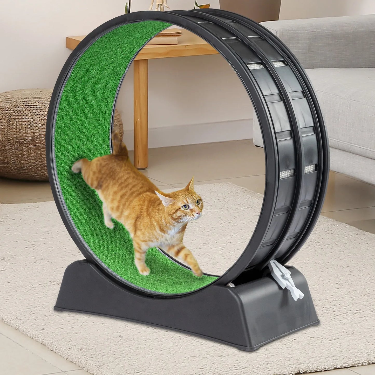 Indoor Large Cat Exercise Wheel Treadmill Cat Running Wheel Silent Movement Toy