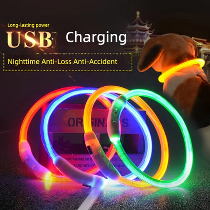 LED USB Rechargeable 3 Mode Pet Collar