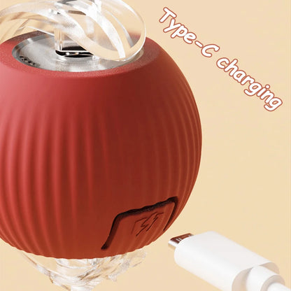 2pcs Ball & Mouse w/Tail Pet Toys-Rechargeable