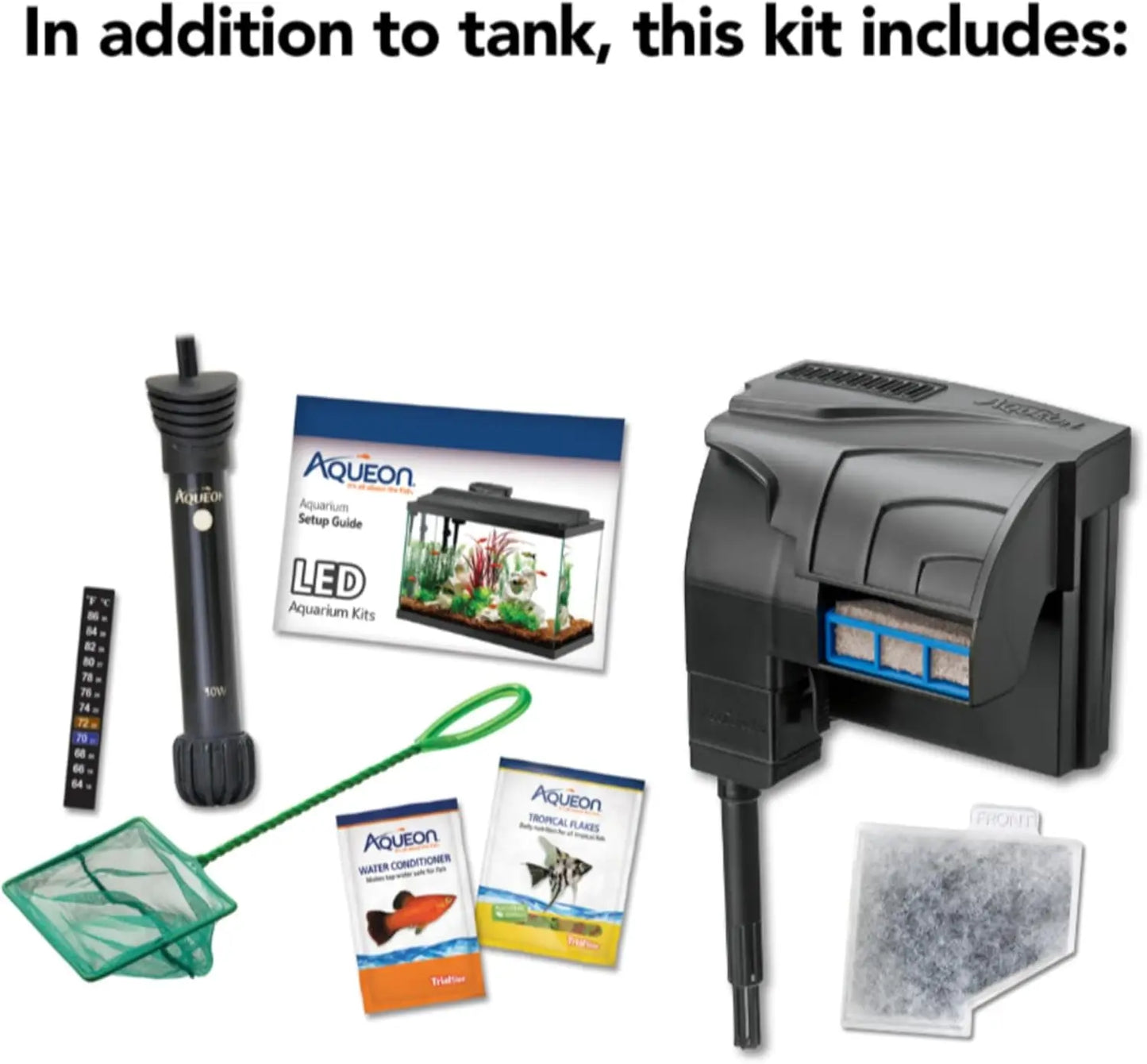 10 Gallon Aquarium Starter Kit with LED Lighting