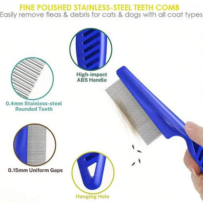 4 Pack Flea Lice Combs