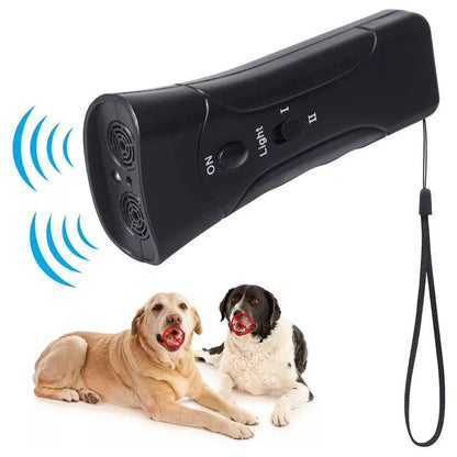 LED Flashlight Ultrasonic Anti Barking Training Device