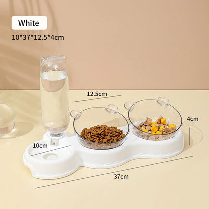 3 in 1 Feeder & Automatic Water Bowl for Pets