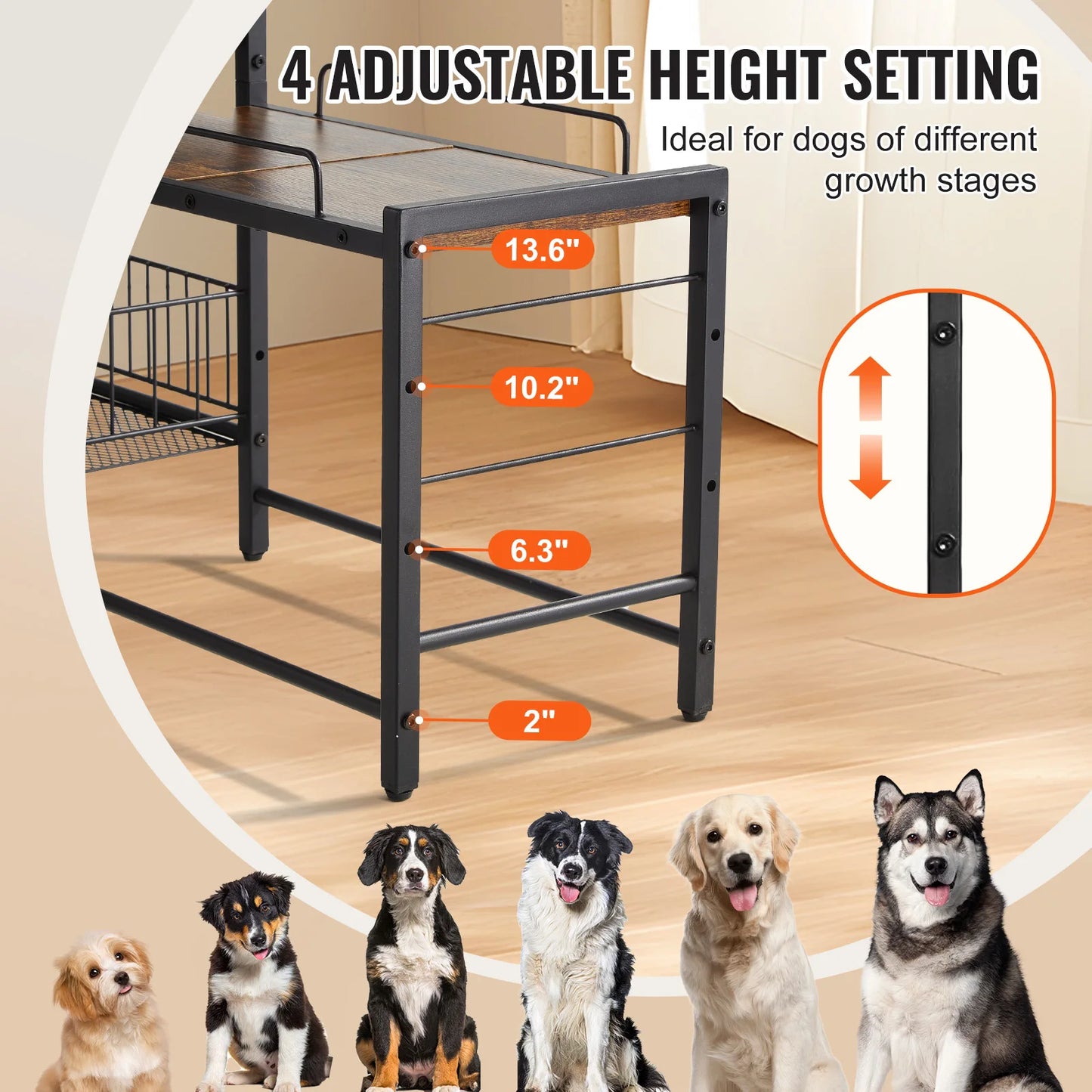 VEVOR Pet Feeding Station with Storage