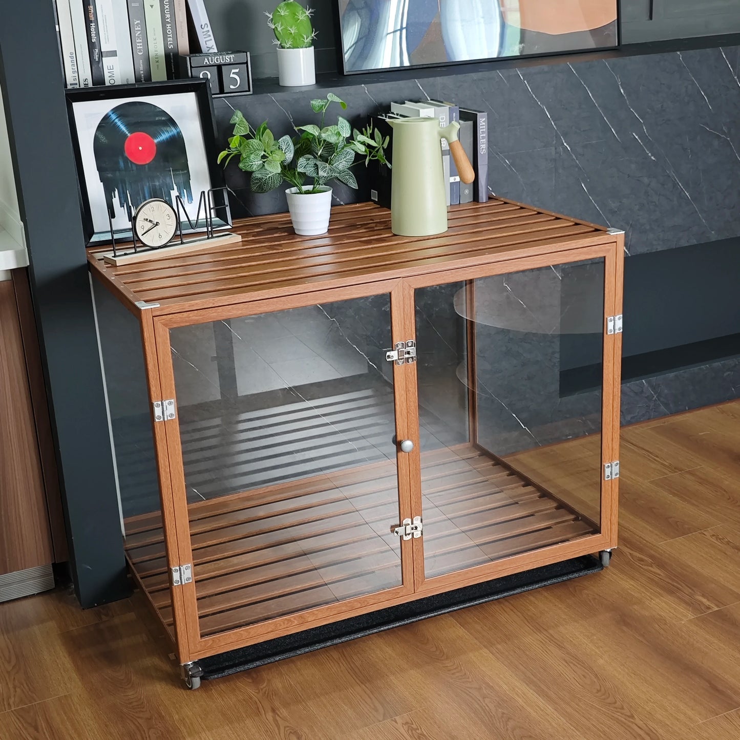 Bingopaw Transparent Pet Crate, Indoor or Outdoor Use