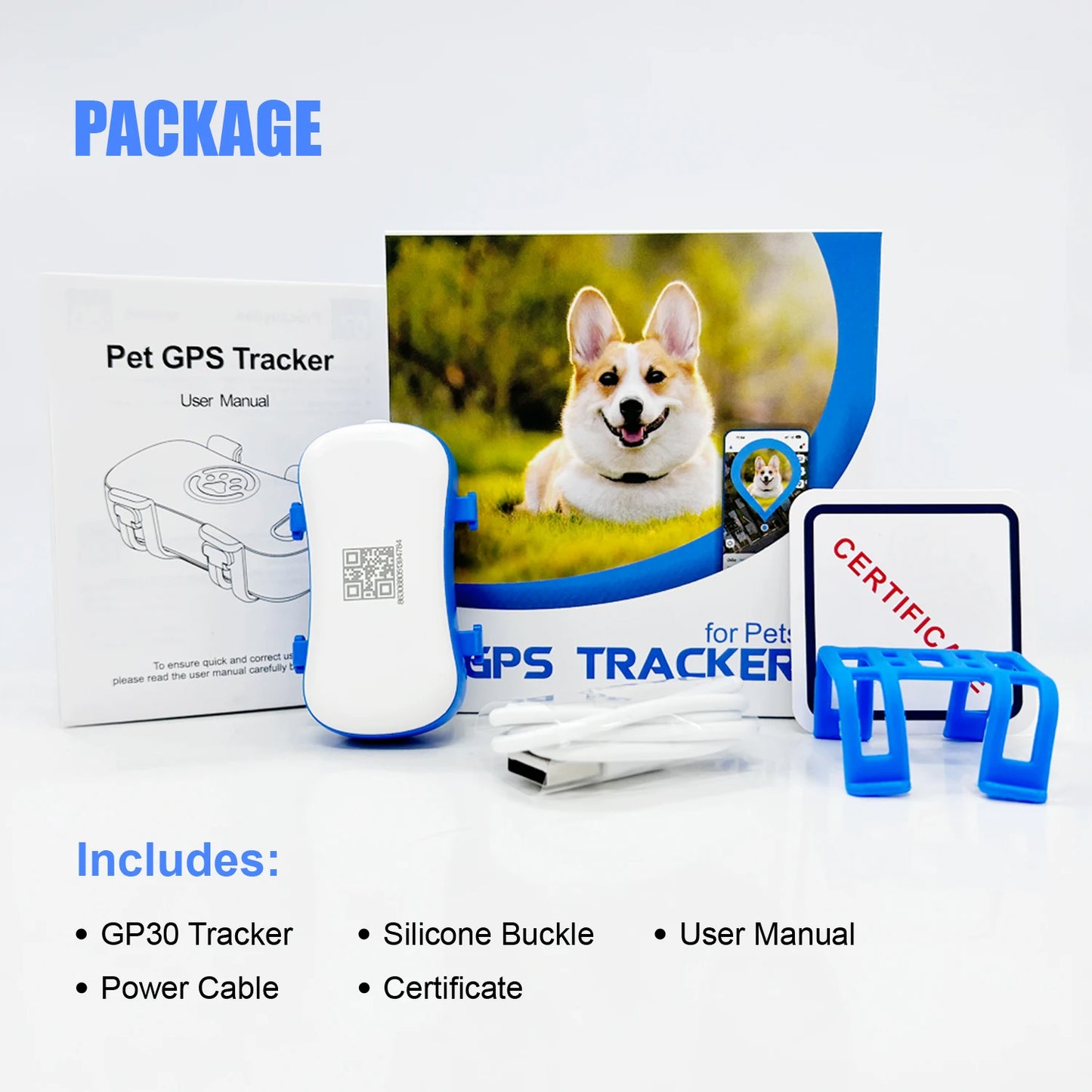 GPS Pet Tracker, WiFi Tracking, Lost Pet Locator