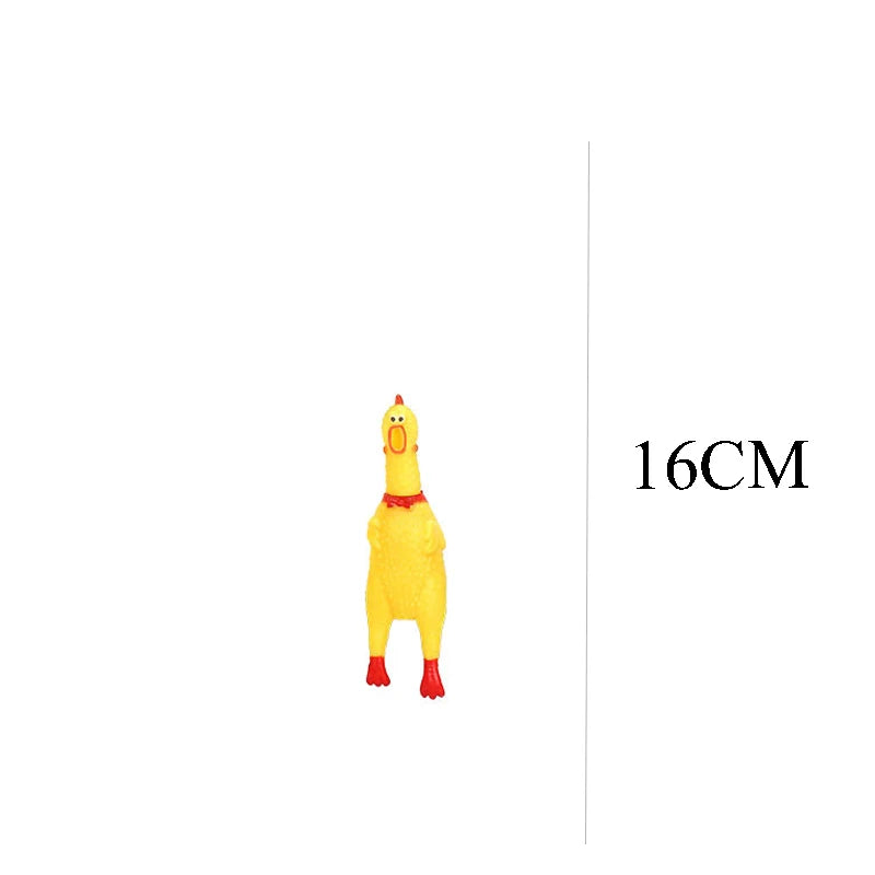 Screaming Rubber Chicken Pet Chew Toy