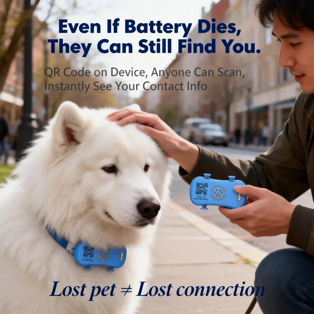 GPS Pet Tracker, WiFi Tracking, Lost Pet Locator