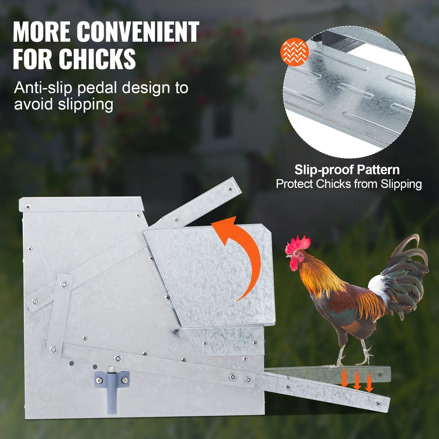 SucceBuy Automatic Chicken Feeder 25 lbs Capacity