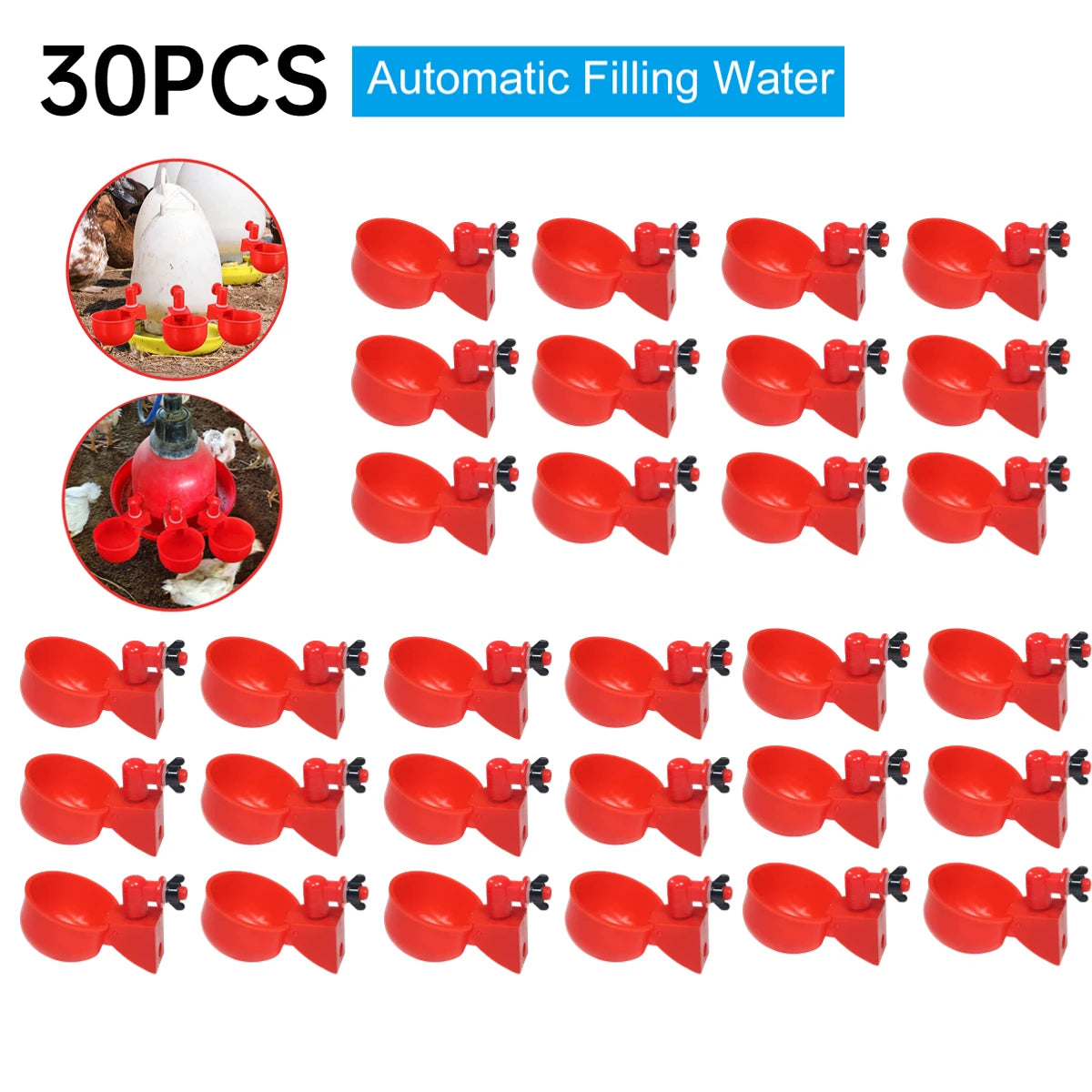 36-1PCS  Automatic Poultry Feeder Waterer