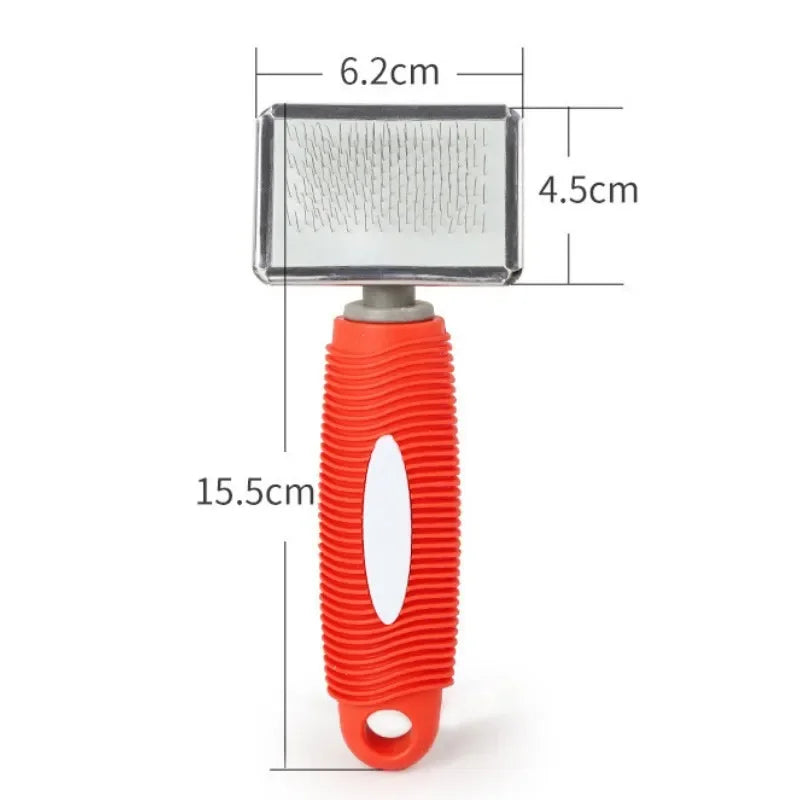 Stainless Steel and Silicone Pet Brush