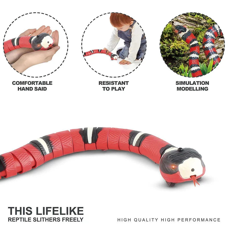 Automatic Smart Sensing Snake for Pet Play