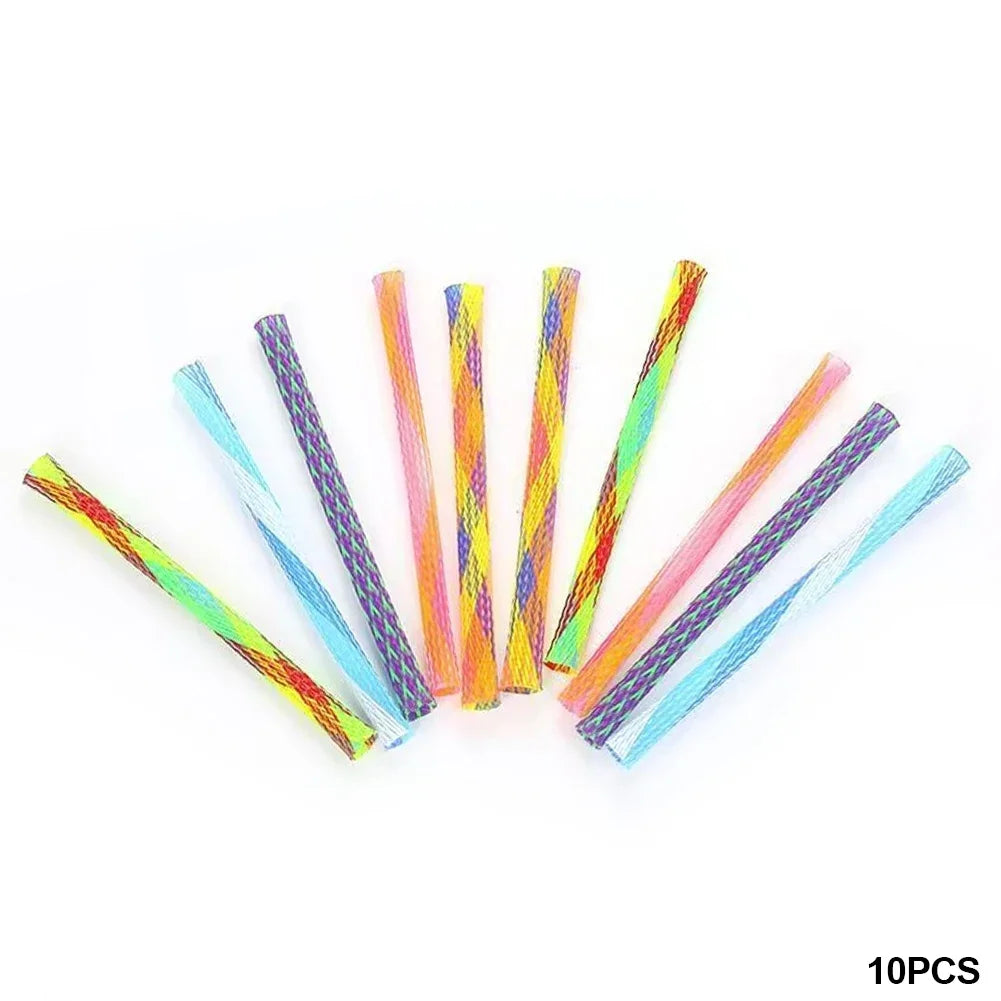 10Pcs Telescopic Tube Spiral Spring Pet Toys