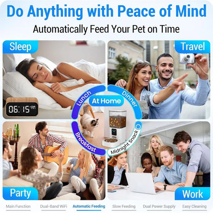 Automatic Pet Feeder with 5G WiFi