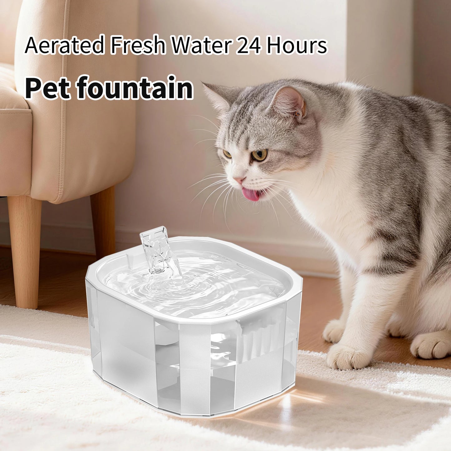 1.5L Indoor Pet Water Fountain