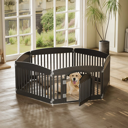 JHK 6 Panel Plastic Pet Playpen