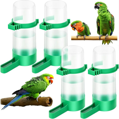 4 pcs Plastic Bird Water Feeder Drinker Clip