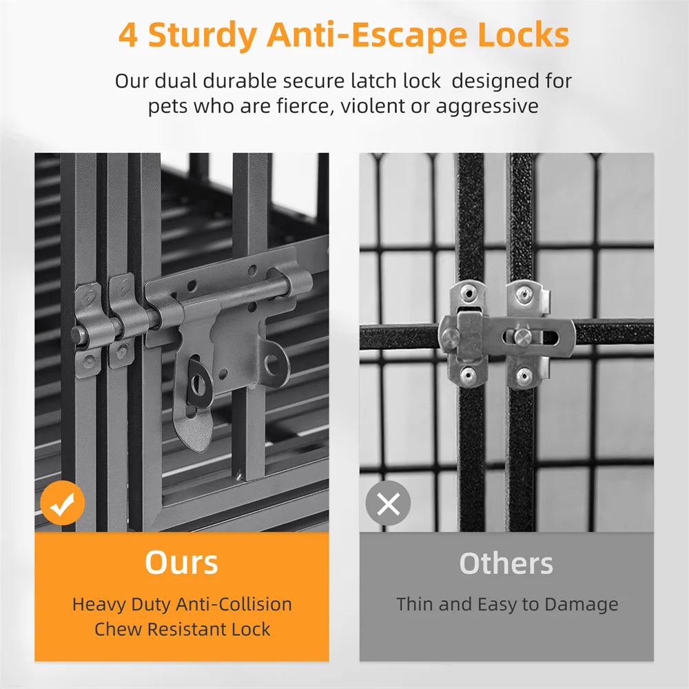 Heavy Duty Stackable Kennel w/Lockable Wheels