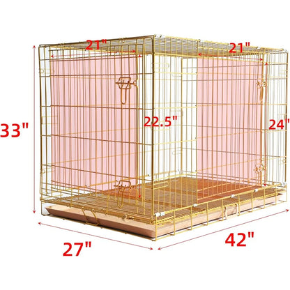 Copper Gold Portable & Foldable Pet Crate