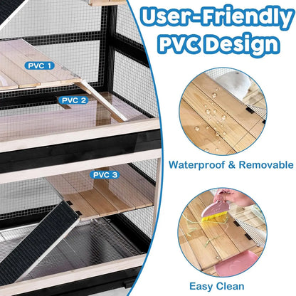 5-Level Stainless Steel Tray Rodent Habitat, Customized