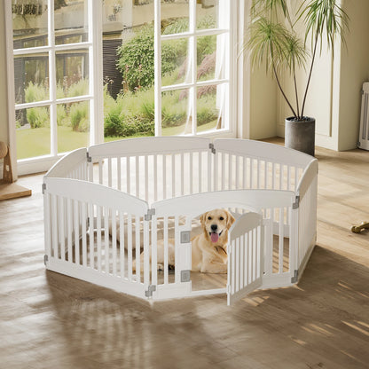 JHK 6 Panel Plastic Pet Playpen